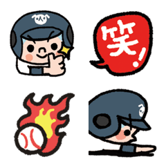 [LINE絵文字] がんばれ！ベースボールの画像