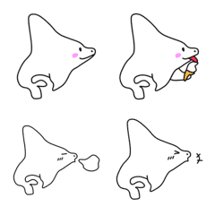 [LINE絵文字] 北海道イルカの画像