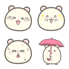 [LINE絵文字] Chubby Hamu Emojiの画像