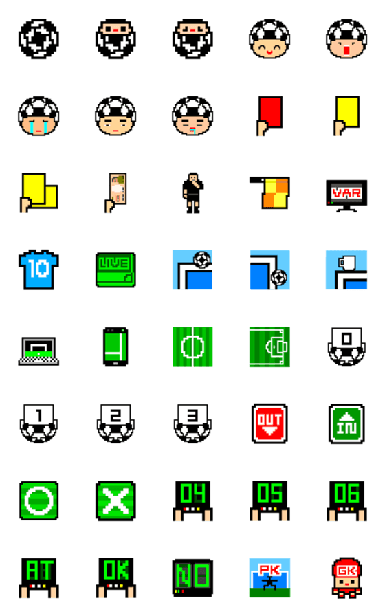 [LINE絵文字]サッカーボーイの画像一覧