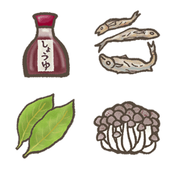 おつかい用～調味料＆きのこ編の絵文字メイン画像