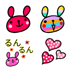 [LINE絵文字] 【うさぎ】絵文字の画像