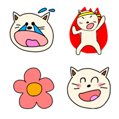 [LINE絵文字] かわいいねこちゃんの画像