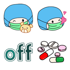 [LINE絵文字] Wengwa emoji 1:手術室医療スタッフの画像