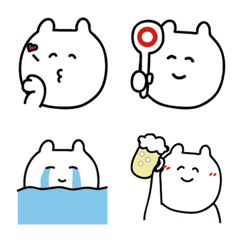 [LINE絵文字] ニコニコゆるーいクマ 3の画像
