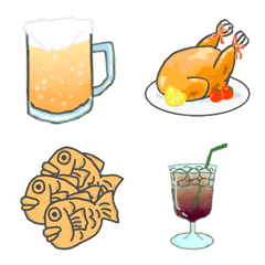 [LINE絵文字] おいしい食べ物の画像