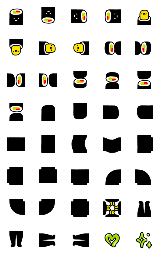 [LINE絵文字]Sushi！の画像一覧