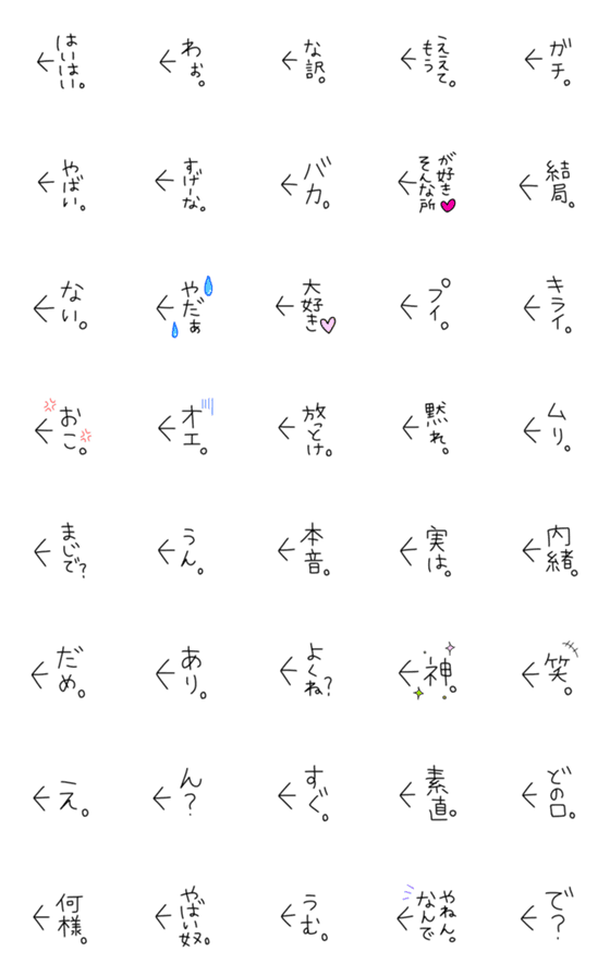 Line絵文字 ツッコミ絵文字 日常使い 40種類 1円