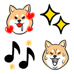 [LINE絵文字] ヨダレだらけの芝犬ショウくんの画像