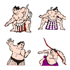 [LINE絵文字] Emoji of sumo wrestlersの画像