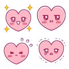 [LINE絵文字] 絵文字☆かわいいハートの画像