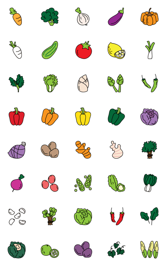 [LINE絵文字]Food emoji 3 ^^の画像一覧