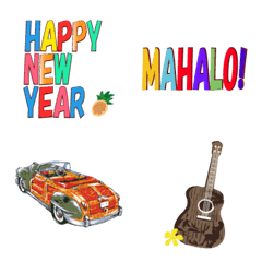 [LINE絵文字] Happy new year！Hawaiiの画像