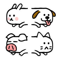 [LINE絵文字] Connected Animalsの画像