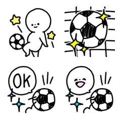 [LINE絵文字] 絵文字◎サッカー/好き/部活/基本の画像