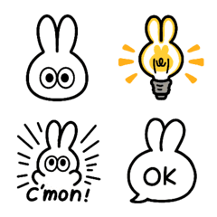 うさぎみたいななにかのうさぎの絵文字メイン画像