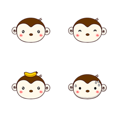 Monkey Duk Dik Emojiの絵文字メイン画像