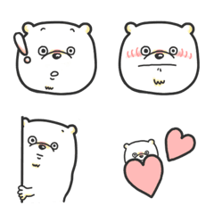 しろいくまさんの絵文字メイン画像