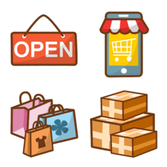 [LINE絵文字] Online Shop Emoji 1の画像