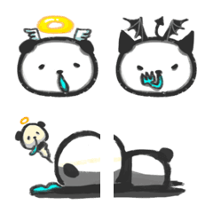 Panda with runny nose emoji