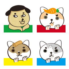 [LINE絵文字] peanut dog and cats emoji 2の画像