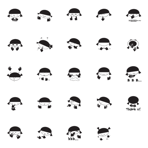 [LINE絵文字]bandal's body languageの画像一覧