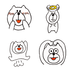 [LINE絵文字] saki's yurukuma emojiの画像