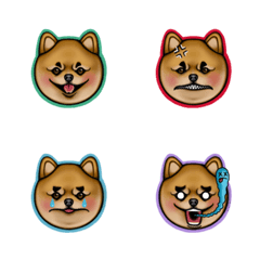 [LINE絵文字] Chappie Bomei Pomeranian Puppy Doggyの画像