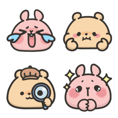 [LINE絵文字] Squirrel Bunny emojiの画像