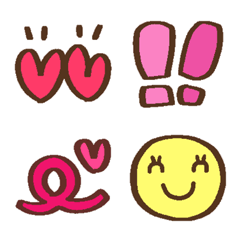 シンプル＊ピンクの絵文字メイン画像