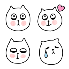 [LINE絵文字] くまねこ絵文字の画像