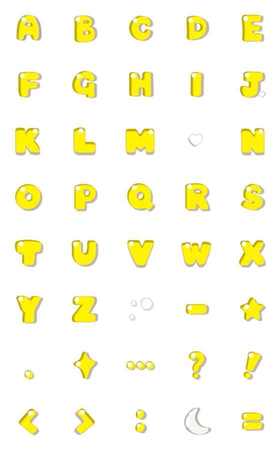 [LINE絵文字]Hato Hati Emoji - Alphabet YLの画像一覧