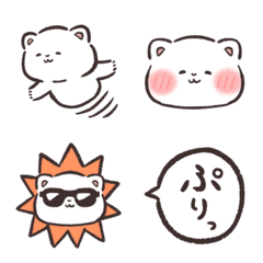 [LINE絵文字] けだまくま えもじ その2の画像