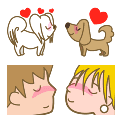 [LINE絵文字] キス！キス！キス！の画像