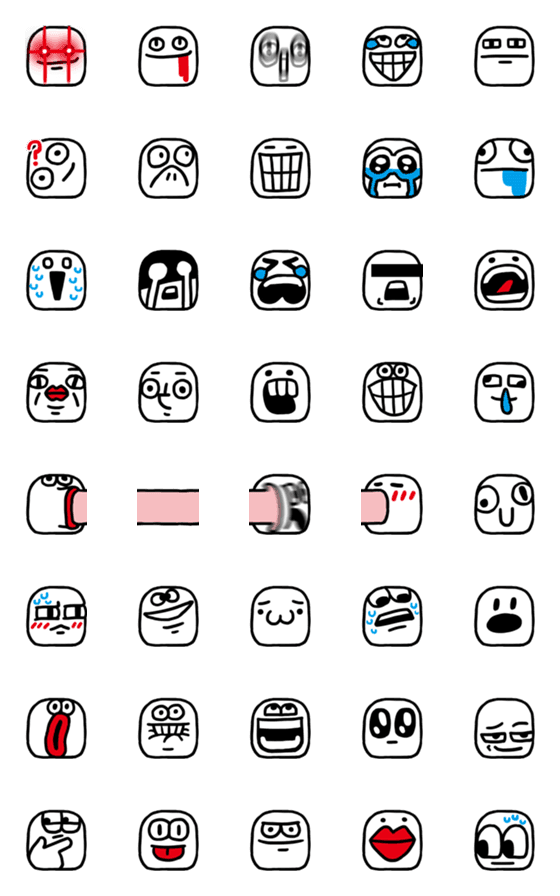 [LINE絵文字]FACE！の画像一覧