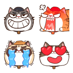 [LINE絵文字] What the Cat emojiの画像