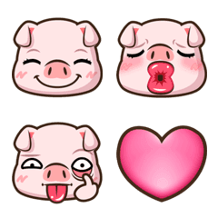 [LINE絵文字] pig cute emojiの画像