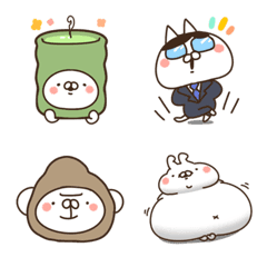 [LINE絵文字] 【ねことうさぎのちっちゃな】3の画像