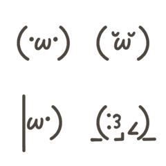よくつかう顔文字たちの絵文字メイン画像