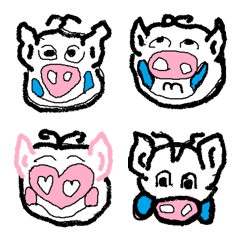 滑稽な猪の絵文字メイン画像