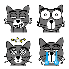 [LINE絵文字] 猫本ニャン助の絵文字1の画像