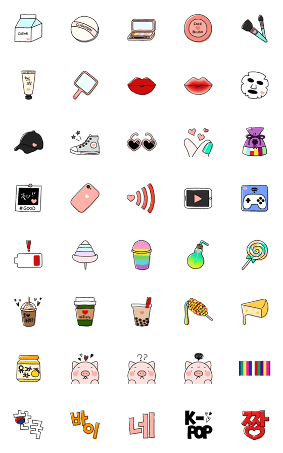 大人可愛い韓国絵文字 のline絵文字 画像 情報など