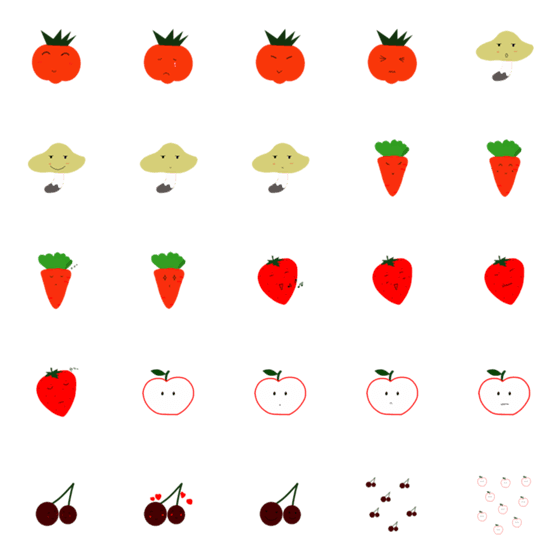 [LINE絵文字]fruit and vegetableの画像一覧