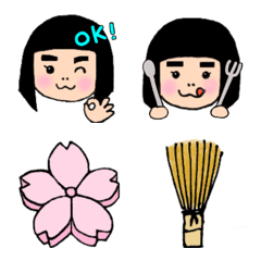 [LINE絵文字] 茶道と暮らす妖精茶わらしちゃんの画像