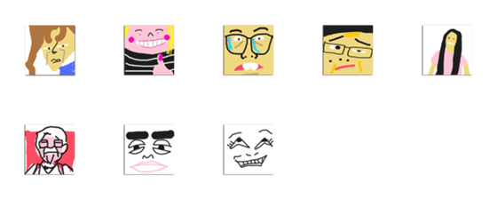 [LINE絵文字]Freehand emojiの画像一覧