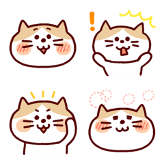 [LINE絵文字] ハチワレねこくん絵文字の画像