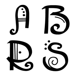 [LINE絵文字] Aesthetic Letter and Numbersの画像