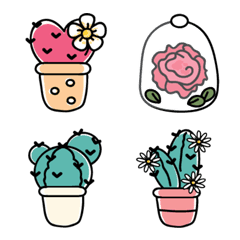 [LINE絵文字] Cute plants ^^の画像