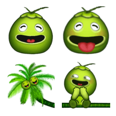 [LINE絵文字] Nam Hom Coco Emojiの画像