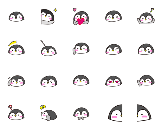 [LINE絵文字]あほワールド【ペンギン】の画像一覧